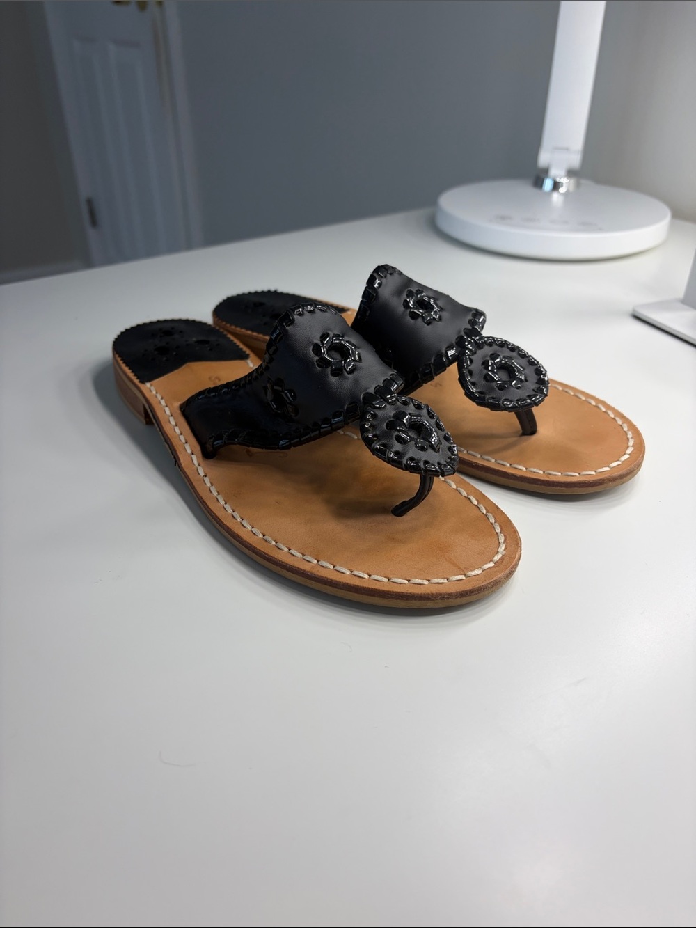 Jack Rogers Black Sandals